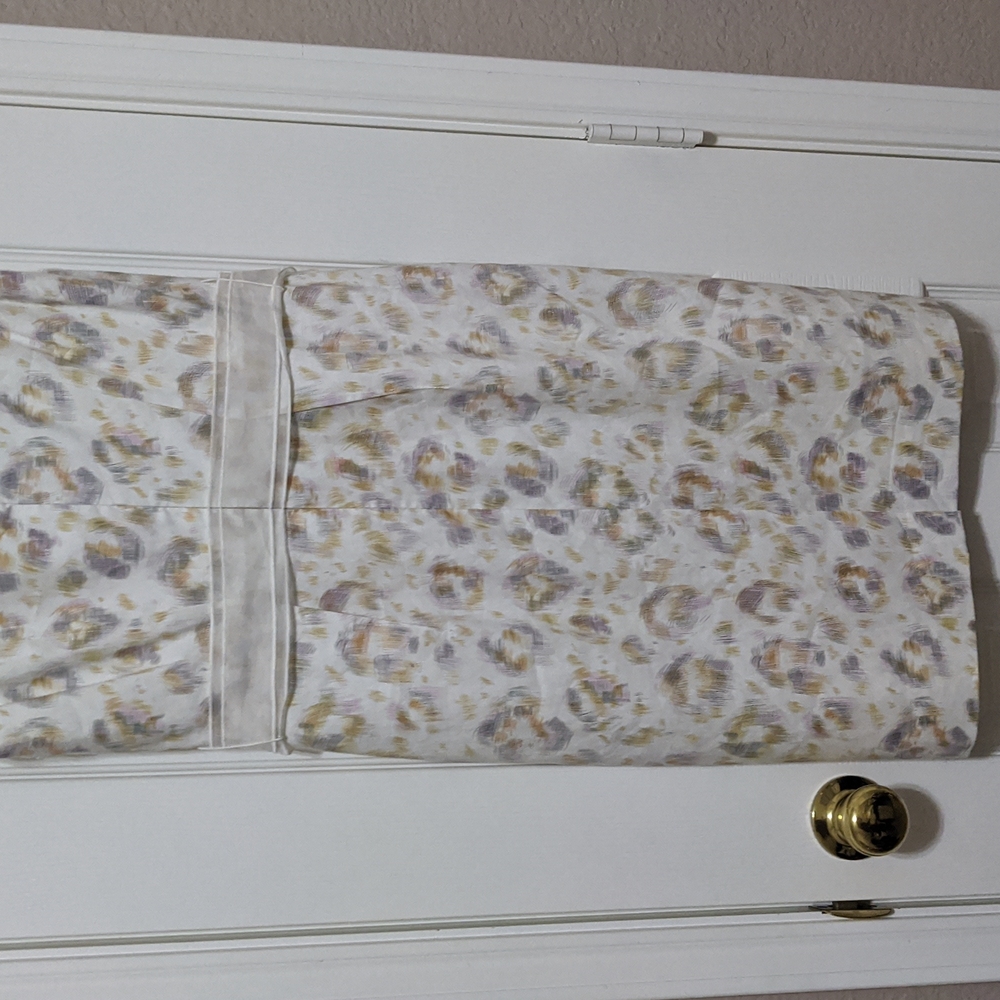 Ann Taylor Linen Blend White Print Dress Size 4 NWT - Picture 7 of 9